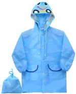 Toyshine Cartoon Bus Raincoat for Kids 3-6 years old - Blue