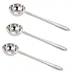 SHINI LIFESTYLE Stainless Steel Kitchen Cooking & Serving Spoons/Utensils/Kalchi (3pc)
