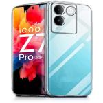 Fastship Rubber silicone Back Cover for IQOO Z7 Pro 5G - Transparent