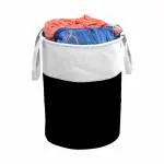 45 L Black, White Laundry Bag (Non Woven) Pack of 1