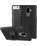 A ACCESSORIES KART Lenovo Phab 2 Black Polycarbonate Dazzle Back Cover with Kick Stand (Pack of 96)