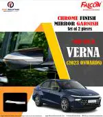 FALCON CAR MIRROR COVER/GARNISH CHROME FOR VERNA 2023 ONWARDS