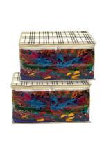 Tulman Cream Rexien Transparent Storage Bag Pack of 2