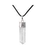 Reikved Pencil Chinese Cap Clear Quartz Stone Natural Healing Crystals And Stones Crystal Pendants Necklace (Pack Of 399)
