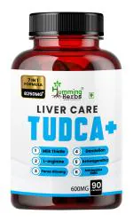 Humming Herbs Liver Care Tudca+ 7 In 1 Formula Blend Of Tudca, L-Arginine, Milk Thistle, Dandelion, Ashwagandha, Panax Ginseng, Astragalus Root-90 Cap, Pack Of 1