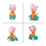 SHIVAARO Unbreakable Pep-pa Pig Scooter Car Toy, Push and Go Peppa Scooter Toy for Kids (Multicolor)