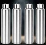 STEEPLE VISAXMI Stainless Steel Water Bottle 1000 ml (Pack of 4)