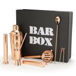 Bar Box Cocktail Shaker Barware Set in Gift Box with Recipe Guide Rose Gold (10)
