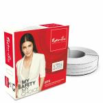 Fybros White Copper 16 Amps Ultra Flexible FR PVC Insulated 1.5 Sq Mm Wire Cable 90 Meter