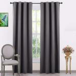 Vervique 100% Room Darkening Solid Blackout Window Curtain 5 feet set of 2 for Bedroom and Living Room | 3 Layers Weaving Technology Thermal Insulated Heavy Polyester Curtain | Grey Curtains