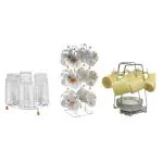 KPT Kitchen Rack Stainless Steel A Compatible Pack Of 3 (Cup Stand+Cupsaucer Stand+Glass Stand)