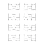 GARDEN KING Metal Fence(Black, Set of 8 PCs)
