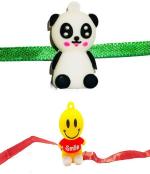 Kavim Kids RA 22450 Plastic (PVC) Rakhi Set (Two Cartoon PVC Plastic)