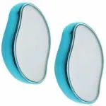 NEPROENT Crystal Hair Eraser Net Shape - Painless Magic Hair Remover Stone For Women -Arms Legs Glass Razor Reusable flawless Epilators Exfoliation Reusable Pink Nano Razor less Remover (pack of 2)