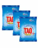 TAO Detergent Powder with Quick Action Technology | Suitable for Bucket & Machine Wash | Floral Fragrance | Remove All kind of Dirt | 7.5Kg | 7500gm | Pack of 3