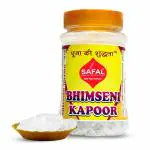 SAFAL Pure Bhimseni Camphor Jar | Camphor Car Freshener Kapoor | 50gm Camphor Cars | Camphor Electric Diffuser | for Pooja, Meditation, Havan, Room Freshener, Mosquito