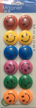 Genstop Colorful Smiley Magnet