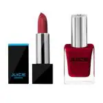 JUICE | BOLD RED - 25 RICHSTICK (LIPSTICK) & VERMILION RED - 12 NAIL PAINT | WATERPROOF & LONG LASTING | COMBO OF 2