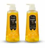Roots Botanix Natural Freshness Brightening Body Wash 100% Natural Ingredients, Liquid Shower Gel for Glowing Skin (Lemon 550 ML Pack 2)