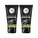 Oxi9 Essential Perfect Reviving Charcoal Face Wash 100 ml , Paraben And Sulphate Free - Pack Of 2