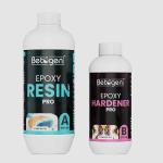 Betogen Epoxy Resin 3 : 1 - Ratio Resin and Hardener 1200 gm set - Crystel Clear Resin - 900gm and Hardener 300gm, Art and Craft, DIY, Begginers Resin Art kit [Resin :- 900gm And Hardener :- 300gm]