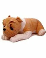 Tickles Polyester Bull Dog Soft Lightweight Stuffed Toy 35 cm 1 Month and Up