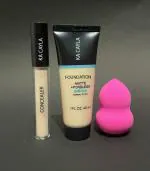 KA CAYLA Beauty Makeup Concealer, HD Foundation and Beauty Sponges Set