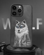 TREEMODA Nimmy Wolf Leather Phone Case Aesthetic Cover for iPhone 13 Pro.