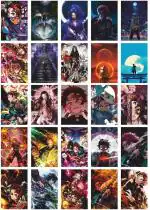 Cvanu 25pcs Demon Slayers Aesthetic Collage Kit Posters with Double Sided Tape-121 Paper Print (6 inch X 4 inch)