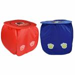 Kuber Industries Multicolour Polyester Square Laundry Bag (Set Of 2)