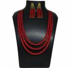 JAYA VISION ENTERPRISES Glass Beads Three line Necklace
