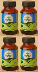 Organic India Prostate Care Veg Capsule Ayurvedic Medicine (4 Packs, 60 Veg Capsule in Each Pack)