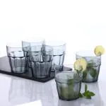 CRIZAR Unbreakable Premium Tritan Plastic Drinking Tumbler - Set of 6 - Glasses Water Cups- BPA Free