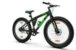 GANG JERIKO Non-Suspension Dual Disc Brake Single Speed 26T (Frame Size : 16.5 Inches) Mountain/Hardtail Cycle (Black, Neon-Green)