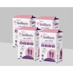 UNIJOY Adult Diaper, Elderly Diaper | Tape Style - Medium Size Set of 4 10pc Diapers | with Odour Lock And Anti-Bacterial Absorbent Core For Men & Women's - Pack of 4