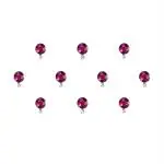 Comet Busters Round Hot Pink Swarovski Crystal Bindi (4 mm) (BIN324) Pack of 1