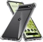 RUNICHA Back Cover for Google Pixel 6 (Transparent, Camera Bump Protector, Silicon, Pack of: 1)