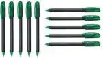 Pentel EnerGel 0.7MM Roller Gel Pen | Quick Dry Ink For Smudge-Free Writing | Lightweight Gel Pen For Smooth Writing Experience | Green, Pack of 10 (BL417)