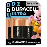 Duracell Ultra Alkaline D Batteries, pack of 4
