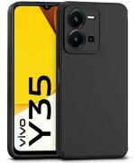 Aviaaz Vivo Y35 Black Silicon Back Cover