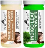 Park Daniel Premium White Sandalwood Powder And Indigo Leaf Powder, 100 G Each (Combo Of 2) |Hair Care|Dandruff Control hair Powder|Healthy Strong Hair Mask