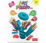 Handycrafts Funskool Art Studio Bin Blue DIY Art & Craft Kits for Kids age 5Y+ (Blue)