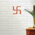 KridayKraft Metal Wall Hanging Swastik Vastu for Home Office Wall Décor Decorative Showpiece Item Wall Sculpture Modern Wall Art for Decoration & Gifting Purpose