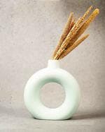 The Pottery House White Ceramic Pot And Vase Handcrafted 8 Inches