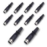 MX 3 Pin XLR Female to Male Heavy Duty (pack of 10)