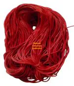 Mahakali Enterprises SMVD Red Sacred Thread from Vaishnodevi, Kala Dhaaga-Lal Dhaaga-Nazar Suraksha-Black Dhaga-Red Dhaga-Kaala Dora-Laal Dora-Nazar Battu-Tabeez-Suraksha Kawach, 25 Meters