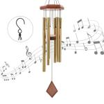MONYRO 6-Tube Wind Chimes | Medium Deep Tone Aluminum Chimes | Soothing Gift for Home, Garden & Patio Decor | Positive Vibrations & Melodious Sound