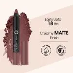 Colors Queen Lip Crayon Lipstick| Color It All| Ultra Matte, Lightweight, Non Transferable, Waterproof & Long Lasting| Chocobar (3.5 gram) Lipstick
