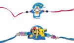 Kavim Kids KARA 22222 Mauli Thread Rakhi Set (Doremon and Pokimon Rakhi)