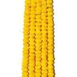 WDECOR Artificial Genda Phool mala Marigold Fluffy Flower for Home Wedding Yellow Marigold Artificial Flower (60 inch, Pack of 5, Garlands)